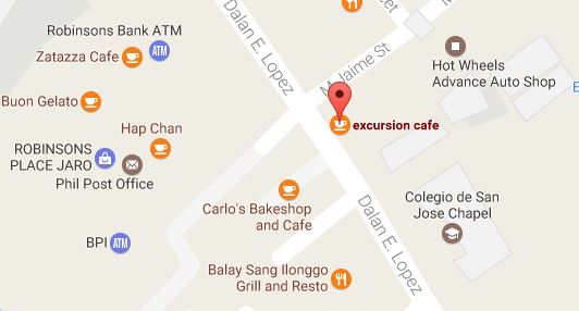 Excursion Cafe Map